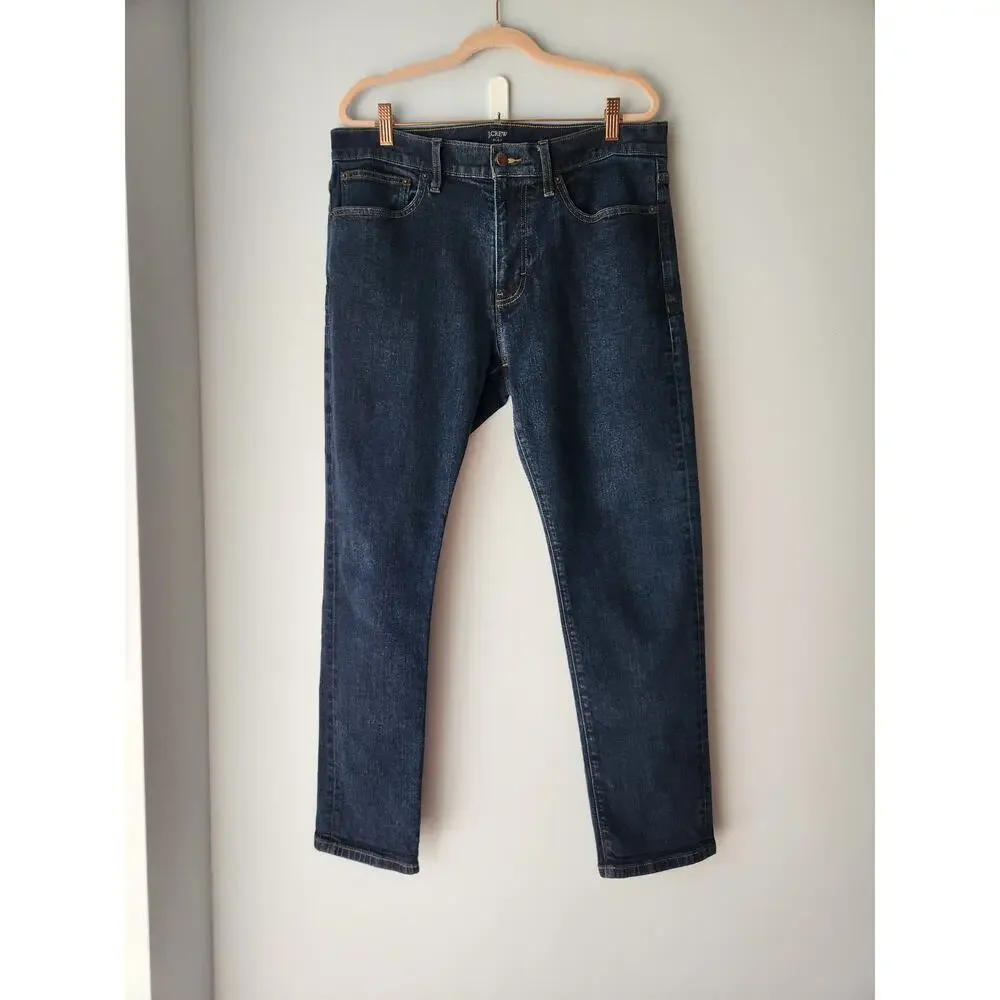 NWOT J. Crew Men's Athletic Slim-Fit Jean In Signature Flex Blue 33/30